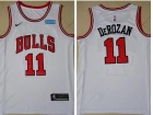 Nike Chicago Bulls #11 DeMar Derozan White Jersey