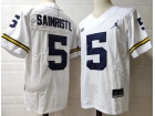 Michigan Wolverines #5 Mike Sainristil White Limited Jersey