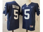 Penn State Nittany Lions #5 Jahan Dotson Navy Blue Limited Football Jersey