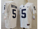 Penn State Nittany Lions #5 Jahan Dotson White Limited Football Jersey