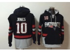 New England Patriots #10 Mac Jones Navy Blue Hoodie