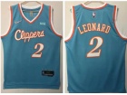 Los Angeles Clippers #2 Kawhi Leonard Blue 2021-2022 City Jerseys