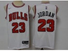 Nike Chicago Bulls #23 Michael Jordan White 75th Jersey