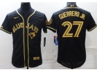 Nike Toronto Blue Jays #27 Vladimir Guerrero JR Black Gold Jersey