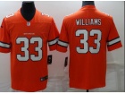 Denver Broncos #33 Javonte Williams Orange Color Rush Limited Jersey