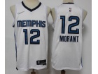 Nike Memphis Grizzlies #12 Ja Morant White 75th Jersey