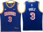 Nike Golden State Warriors #3 Poole Blue 75th Jersey