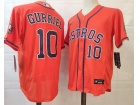 Nike Houston Astros #10 Yuli Gurriel Orange Flexbase Jersey