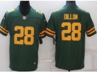 Green Bay Packers #28 AJ Dillon Green Throwback Limited Jersey