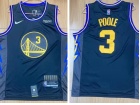 Nike Golden State Warriors #3 Poole Black Golden 2021 Basketball Jersey