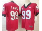 Nike Georgia Bulldogs #99 Jordan J.Davis Red Limited Jersey