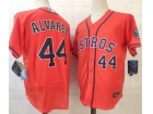 Nike Houston Astros #44 Yordan Alvarez Orange Flexbase Jersey