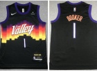 Nike Phoenix Suns #1 Devin Booker Black 2021-22 City Jersey