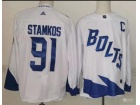 Adidas Tampa Bay Lightning #91 Steven Stamkos White 2021 Stadium Hockey Jersey