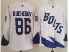 Adidas Tampa Bay Lightning #86 Nikita Kucherov White 2021 Stadium Hockey Jersey