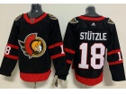 Adidas Ottawa Senators #18 Kyle Stutzle Black Jersey