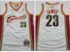 Cleveland Cavaliers #23 LeBron James White 2003-04 Throwback Jersey