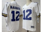 Michigan Wolverines #12 Cade McNamara White Limited Jersey