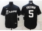 Nike Atlanta Braves #5 Freddie Freeman Black Cool Base Jersey