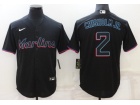 Nike Miami Marlins #2 Jazz Chisholm Jr.  Black Cool Baase Jersey