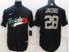 Las Vegas Raiders #28 Josh Jacobs Black Mexico Jersey