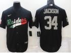 Las Vegas Raiders #34 Bo Jackson Black Mexico Jersey