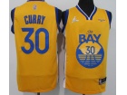 Jordan Golden State Warriors #30 Stephen Curry Yellow Statement Jersey