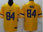 Minnesota Vikings #84 Randy Moss Yellow Limited Jersey