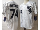 Nike Chicago White Sox #74 Eloy Jimenez White Flexbase Jerseys