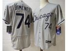 Nike Chicago White Sox #74 Eloy Jimenez Grey Flexbase Jerseys