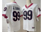 Georgia Bulldogs #99 Jordan J.Davis White Jersey