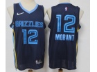 Nike Memphis Grizzlies #12 Ja Morant Dark Blue 75th Jersey