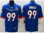 Los Angeles Rams #99 Aaron Donald Blue 2022 Probowl Jersey