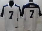 Dallas Cowboys #7 Trevon Diggs White Thanksgiving Limited Jersey