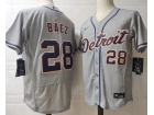 Nike Detroit Tigers #28 Javi Baez Grey Flexbase Jersey