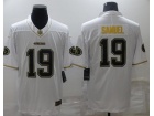 San Francisco 49ers #19 Deebo Samuel White Golden Limited Jersey