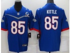 San Francisco 49ers #85 George Kittle Blue 2022 Probowl Jersey