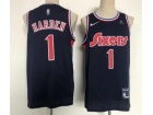 Nike Philadelphia 76ers #1 James Harden Blue 2021-2022 City Jerseys