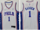 Nike Philadelphia 76ers #1 James Harden White 75th Jersey