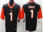 Cincinnati Bengals #1 Ja’Marr Chase Black Old Style Vapor Limited Jersey