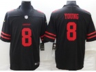 San Francisco 49ers #8 Steve Young Black Limited Jersey