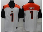 Cincinnati Bengals #1 Ja’Marr Chase White Old Style Limited Jersey