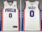 Nike Philadelphia 76ers #0 Tyrese Maxey White Jersey