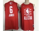 Los Angeles Lakers #6 Lebron James Red 2022 All Star Jersey