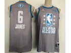 Los Angeles Lakers #6 Lebron James Grey 2022 All Star Jersey