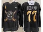 Adidas Tampa Bay Lightning #77 Victor Hedman Black Jersey