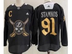 Adidas Tampa Bay Lightning #91 Steven Stamkos Black Jersey