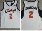 Oklahoma State Cowboy #2 Cade Cunningham White Jersey