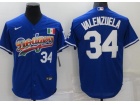 Nike Los Angeles Dodgers #34 Fernando Valenzuela Blue Dodgers Jersey