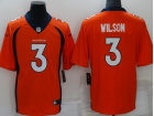 Denver Broncos #3 Russell Wilson Orange Limited Jersey